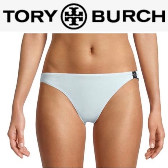 NWT Tory Burch Miller Hipster Bikini Bottoms in Spring Blue size XL - Picture 1 of 11